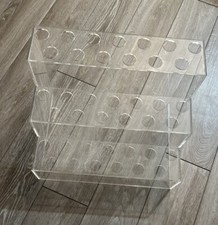 NWOT Acrylic Transparent 3 Floor Stand 16in x 12in x 12in