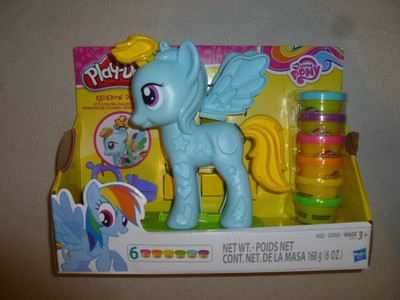 play doh rainbow dash style salon
