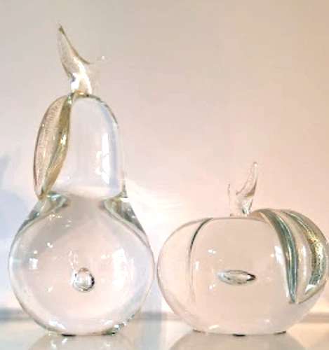 Elegant, Opulent Murano Art Glass Sculptures Alfredo Barbini Mid-century Modern