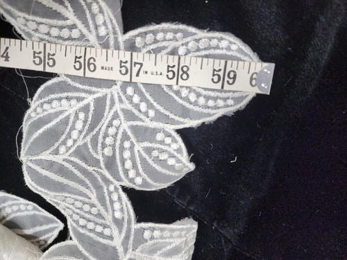 10yds 08671 Bridal Lace 6" Ivory Botanical #0094 - Picture 2 of 5