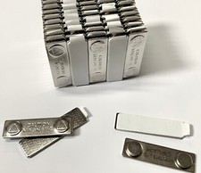 Magnetic Name Badge Backing - Name Tag Fastener with Adhesive Peel 50 sets