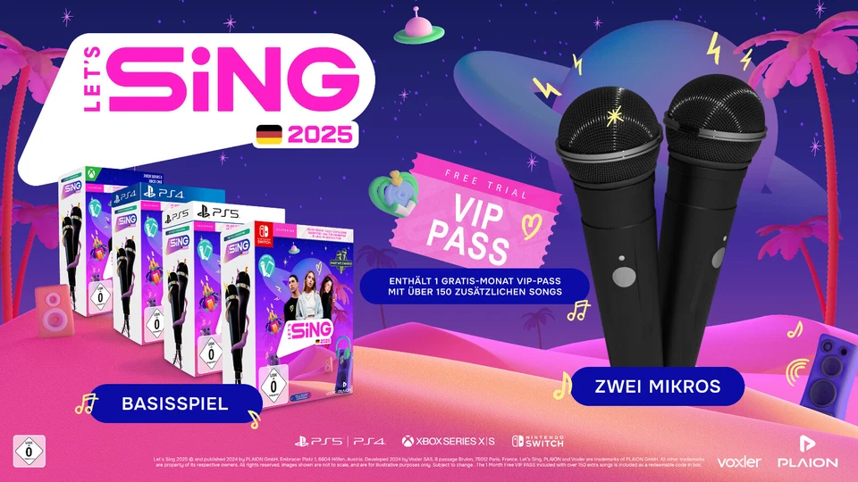 Let's Sing 2025 | mit & ohne Mikros | NEU & OVP | Switch / PS4 / PS5 / XBox | - Bild 1 von 1