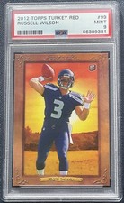?Russell Wilson 2012 Topps Turkey Red #99 Rookie Card RC PSA 9 Rare! Mint!. rookie card picture