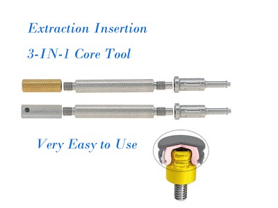 US Universal Implant Overdenture Male Caps Insertion Extraction Tool