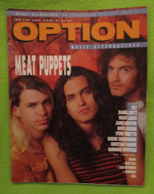 Indie Alternative OPTION Magazine #R2 Jan/Feb 1988 MEAT PUPPETS NIKKI SUDDEN