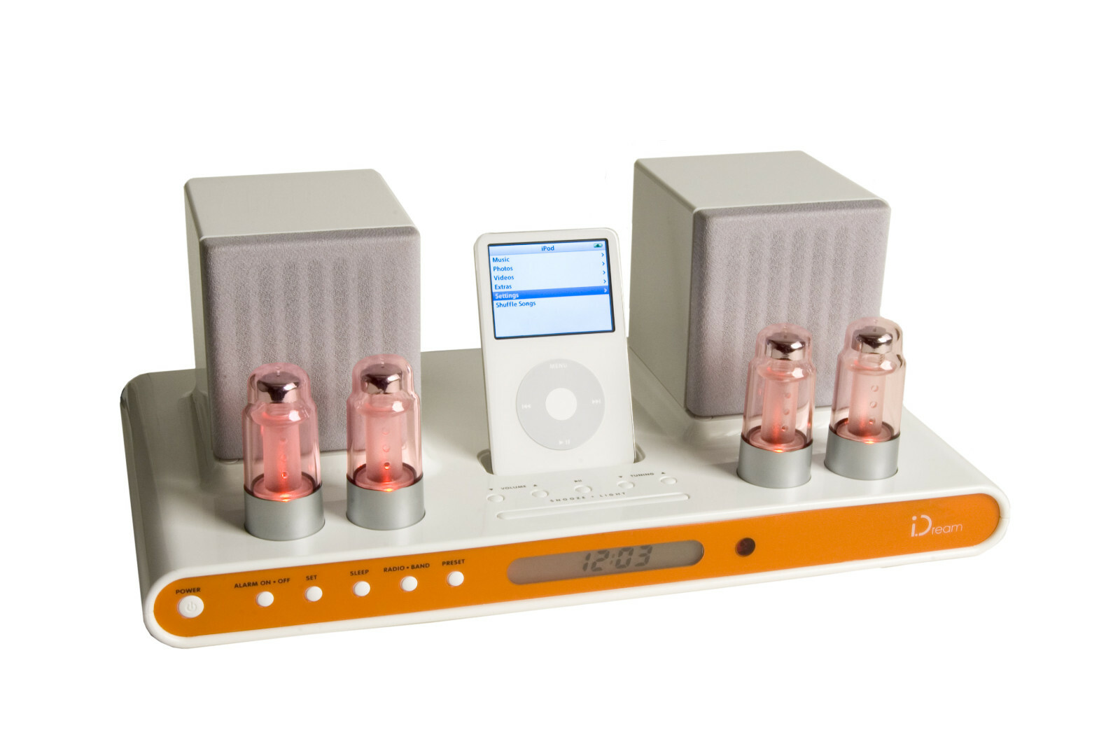 iClassic iPod 30-Pin Radio Alarm 10 Watts Speaker Docking Station