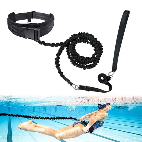 Swim Resistance Belt Swimming Training Belt Pool Swim Trainer Belt Harness ~Hot - Afbeelding 3 van 11