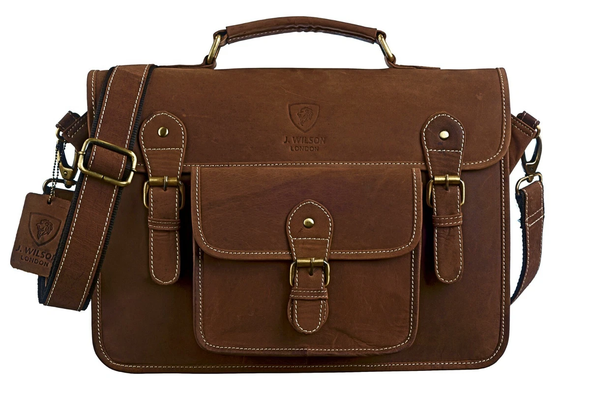 Mens Leather Laptop Bag Designer Ladies Shoulder Cross Body Work