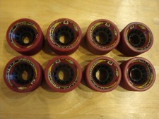 Pacer Rage XT -Roller Skating Speed Skate Wheels- Set of 8, Dark Red