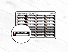 2332-9~~Hallmark TV Boxes Planner Stickers.