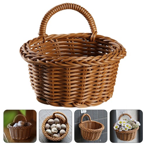 Lightweight Wall Hanging Woven Basket for Kitchen and Living Room Use