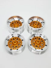 tamiya kyosho 2.2" 12mm hexa center gold two piece alloy wheels set C Type