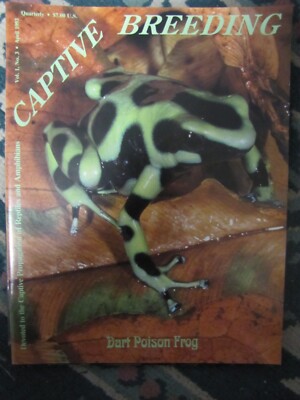 Captive Breeding Magazine Vol 1 # 3 April 1993.  Brand new