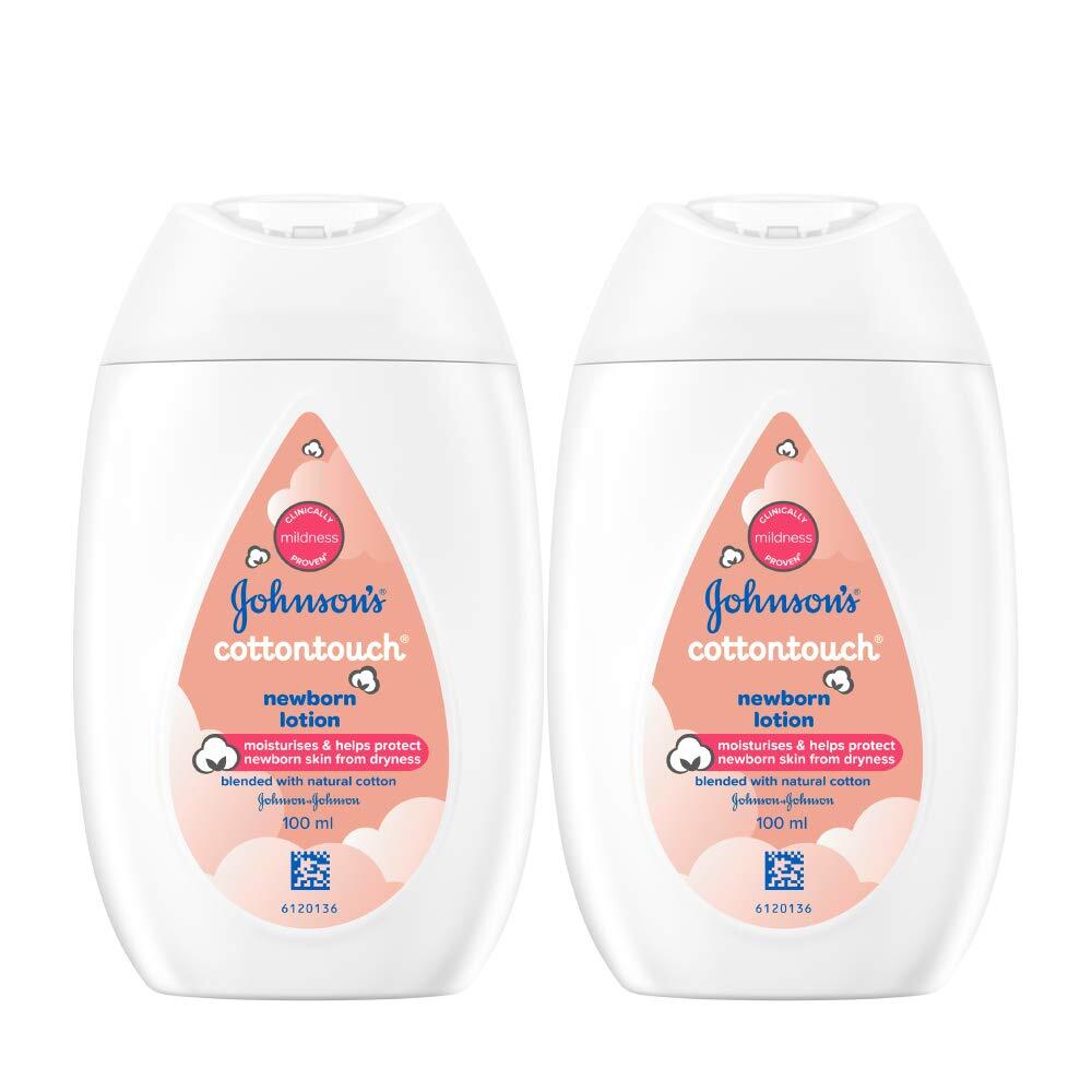 Johnson's Cotton Touch Newborn Baby Lotion| Pack of 2| 2x100ml