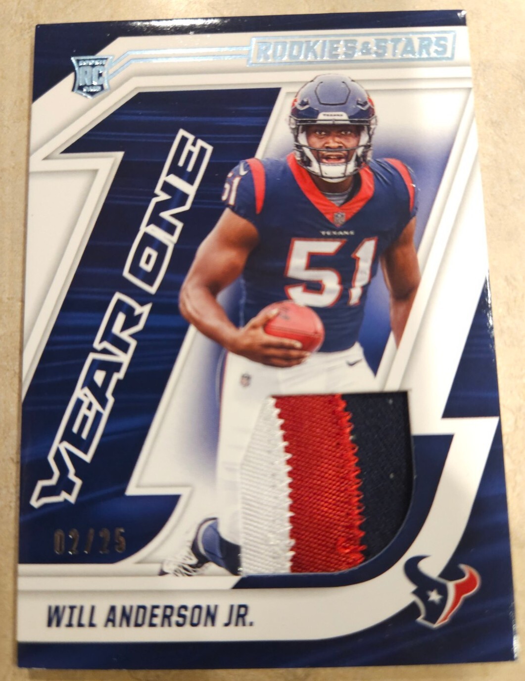 Will Anderson Panini Rookies & Stars Year One #YOWA Base