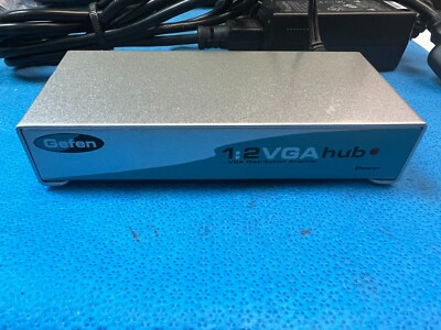 Gefen 1:2 VGA Hub Distribution Amplifier EXT-VGA-142N Monitor Adapter (E854)