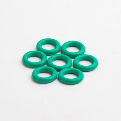 Wire Dia 5.7mm Fluorine Rubber O Rings Gaskets FKM Oil Seals Washer Green/Brown
