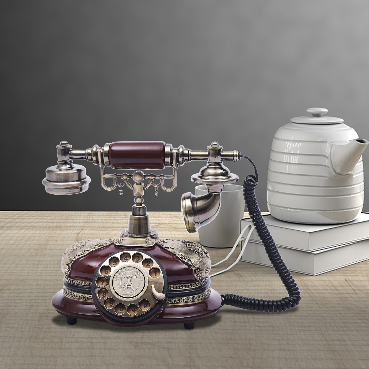Antique Classic French Rotary Dial Working Telephone Vintage Home