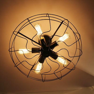 Industrie Fan Stil Beleuchtung Eisen Edison Decke Vintage rustikal