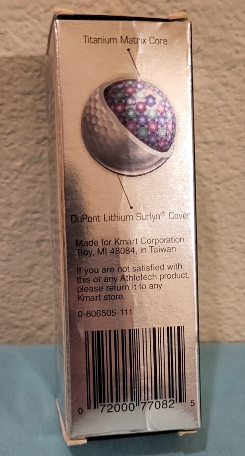 Athletech Titanium &bull; Extreme Distance Golf Balls &bull; Lot of 12 &bull; New In Box!