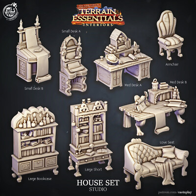 Haus Set Studio Zimmer Möbel Interieur Gelände Essentials CastNPlay D&D