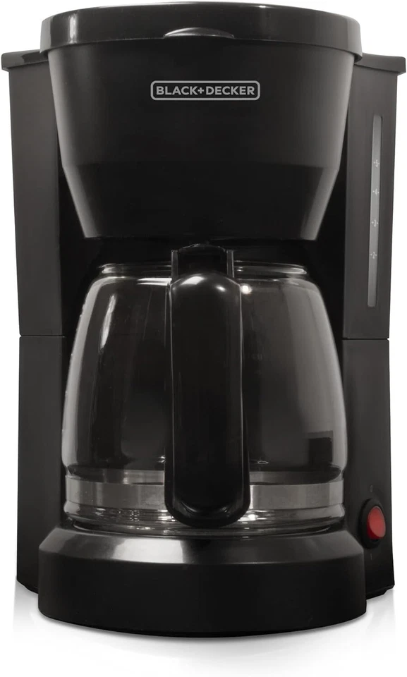 Black Decker 5-Cup Coffee Maker Space Saving Compact Design DCM600B - Image 2 of 3