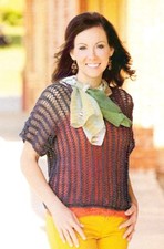 SUMMER Midnight Lace Top/Apparel/ Crochet Pattern INSTRUCTIONS ONLY