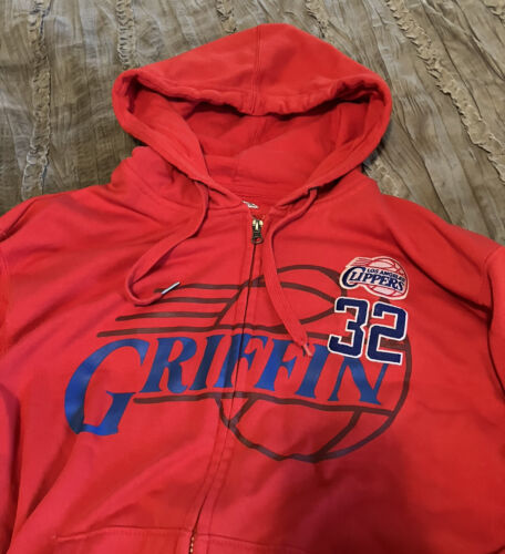 BLAKE GRIFFIN Los Angeles CLIPPERS Basketball MAJESTIC Hoodie LARGE Sweatshirt - Picture 1 of 3