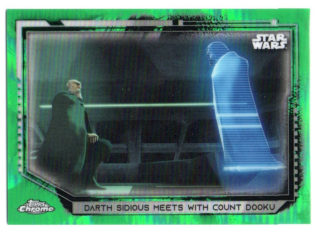 Star Wars Chrome Legacy 2021 GREEN REFRACTOR #102 31/50 - DARTH