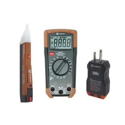 3 Piece Electrical Test Kit Digital Multimeter Voltage Detector Troubleshooter