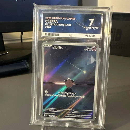 Pokémon TCG 2023 Obsidian Flames Cleffa Illustration Rare 202/197 Ace 7
