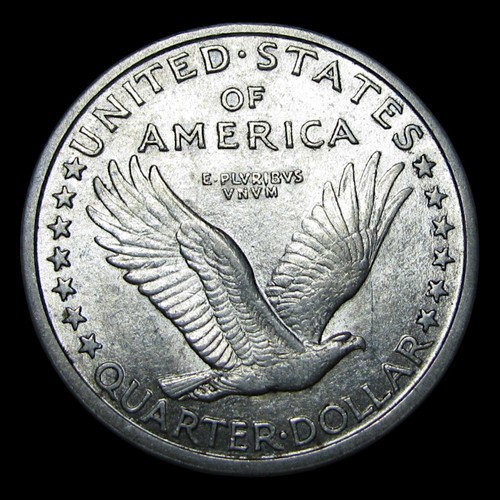 1917-D Tipo 1 Standing Liberty Quarter Gemma FDC Splendide Condizioni Moneta #PP885 - Foto 4 di 5