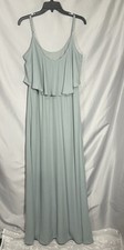 Show Me Your Mumu Caitlin Ruffle Maxi Formal  Dress Wedding Bridesmaid Green XL