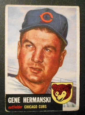 1953 Topps #179 GENE HERMANSKI Chicago Cubs G
