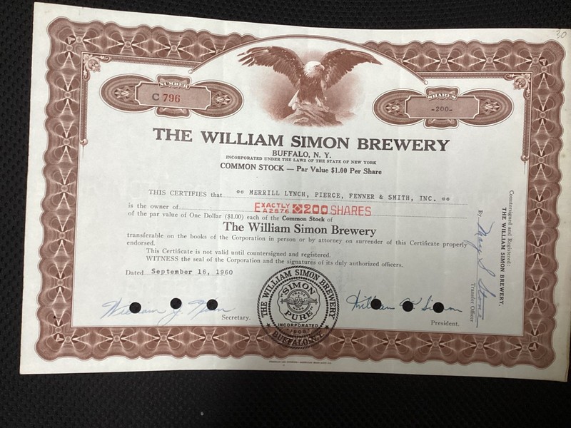 The William Simon Brewery    Buffalo,N.Y. 1960