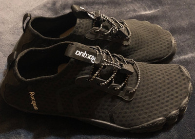 Racqua Men s Black Quick Dry Barefoot Water Swimming Shoes Size 10-10.5
