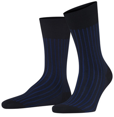 Falke Shadow Herrensocken zweifarbig Effekt gerippt neu mit Etikett £25,90 grau/weiß Lupine