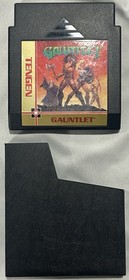 Gauntlet (Nintendo, 1987) NES game And Dust Cover Authentic Black Tengen Version