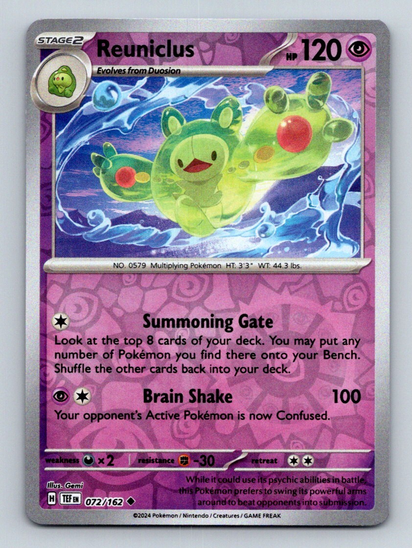 #72 Reuniclus 2024 Temporal Forces Reverse Holo