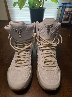 NIKE KOBE 10 ELITE EXT. #822950-100 WHITE GUM SHOES MEN SIZE 11.5
