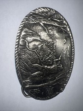 VTG Waterfowl Duck Hunting Metal Belt Buckle Ducks Hunting Dogs Engraving