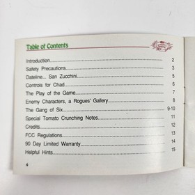 Attack of the Killer Tomatoes (Nintendo NES, 1992) Cartridge & Manual Only