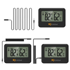 3PCS Mini Digital Hygrometer and Thermometer Reptile Thermometer with Extend Pro