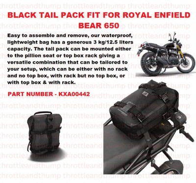BLACK TAIL PACK FIT FOR ROYAL ENFIELD BEAR 650
