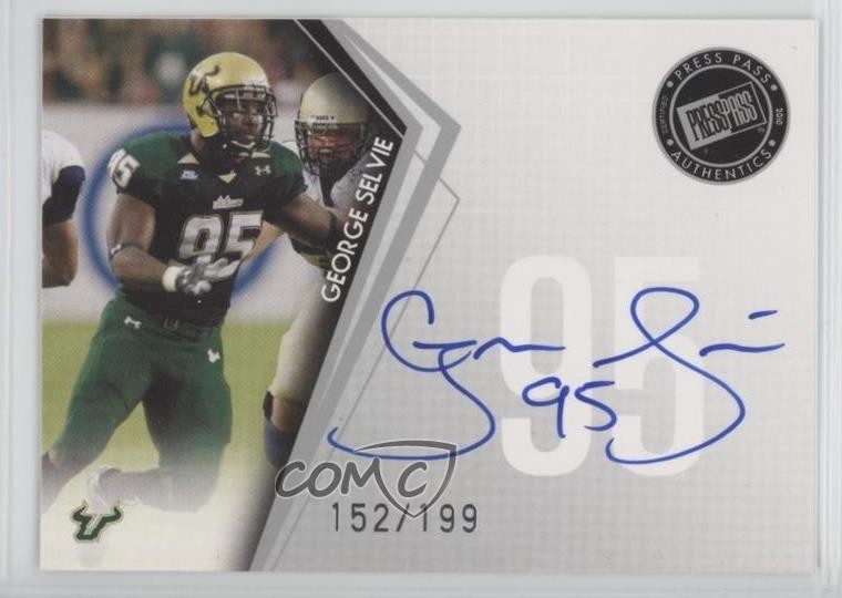 George Selvie Press Pass Autographs #PPSGS Silver