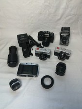 Analoge Spiegelreflexkameras und Objektive, Vintage Foto-Konvolut