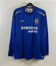 Chelsea Centenary L/S Home Football Shirt 2005/06 Adults XL Umbro E658