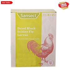 Dried Black Soldier Fly Larvae 10LB, High Calcium Chicken Feed   85X More Cal...