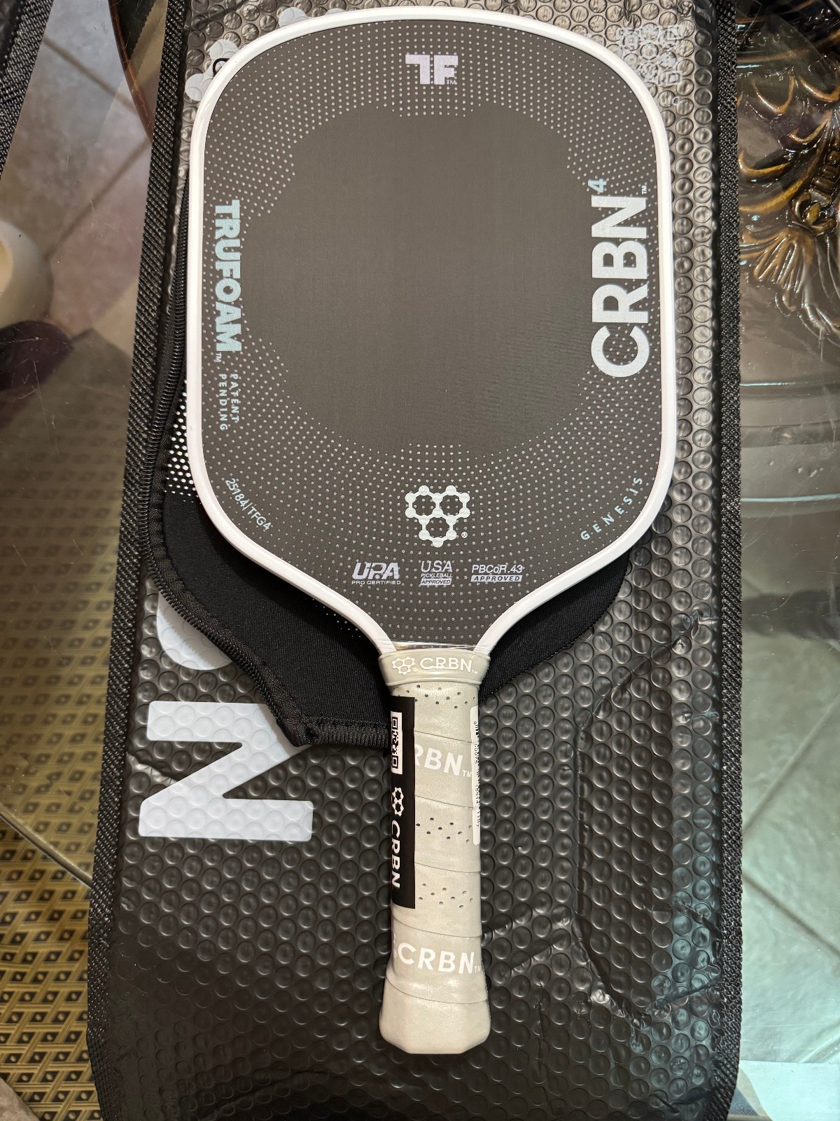 CRBN Trufoam Genesis 4 Handle Pickleball Paddle with Cover