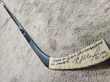 SERGEI KRIVOKRASOV Mid 90's Signed Chicago Blackhawks Game Used Hockey Stick coa
